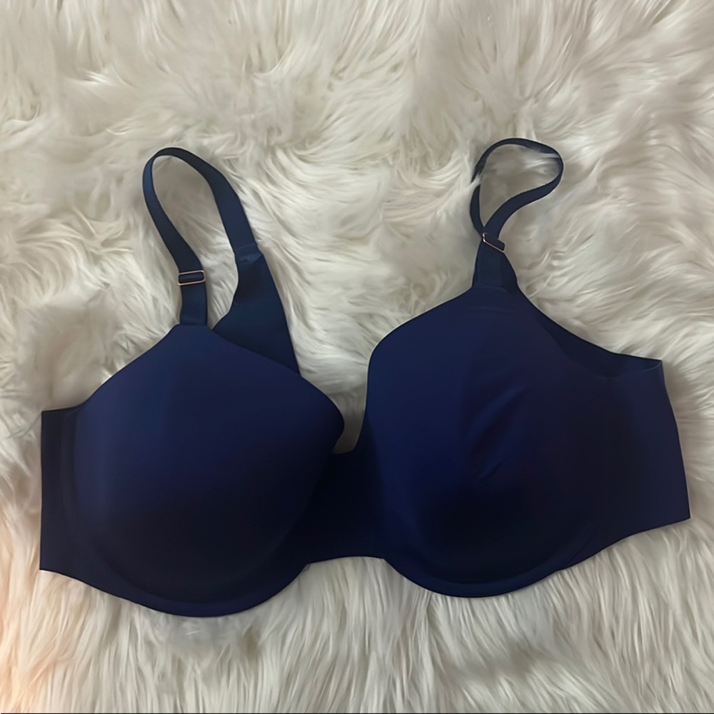 Soma Blue Seamless Wireless Bra with Adjustable Straps